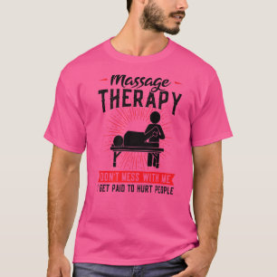 Camiseta Terapia de masajes no miren masajista