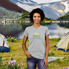 Camiseta Terapia de naturaleza Camping familiar personaliza