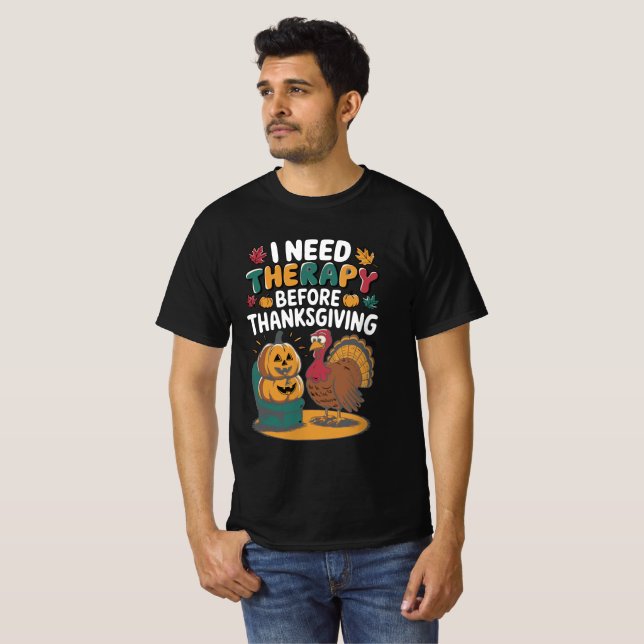 Camiseta Terapia de Pavo Retro  (Anverso completo)