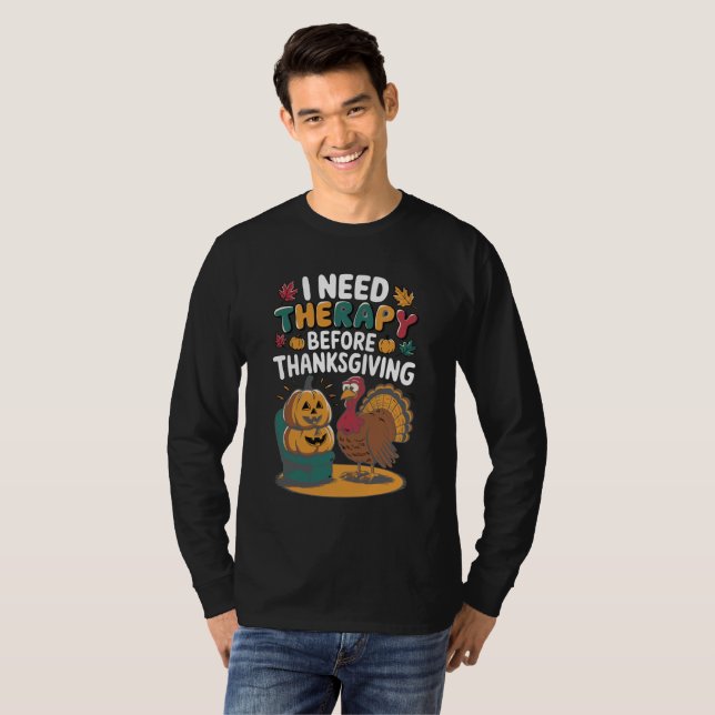 Camiseta Terapia de Pavo Retro  (Anverso completo)