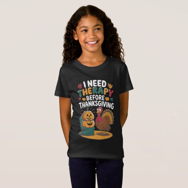 Camiseta Terapia de Pavo Retro  (Anverso completo)
