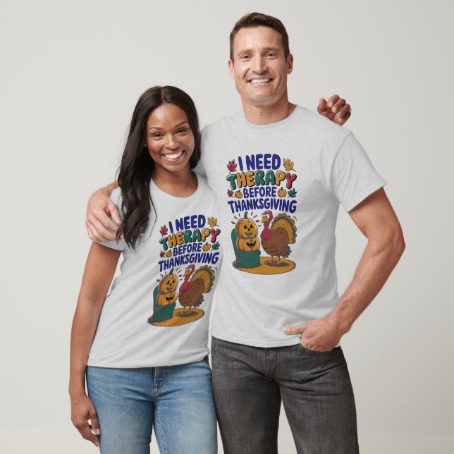 Camiseta Terapia de Pavo Retro  (Unisexo)