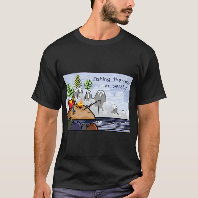 Camiseta Terapia de pesca (Anverso)