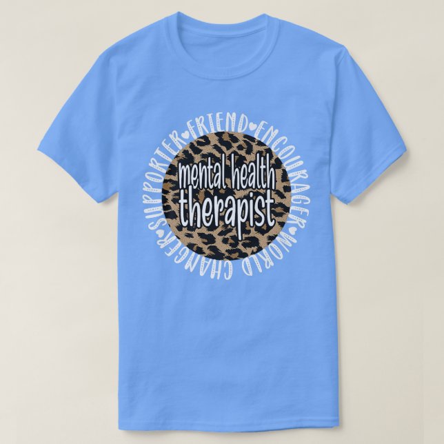 Camiseta Terapia de Salud Mental Consejero de Salud Mental  (Diseño del anverso)