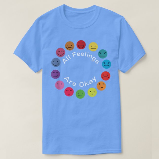 Camiseta Terapia De Salud Mental Todos Los Sentimientos Est (Diseño del anverso)