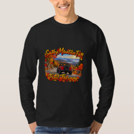 Camiseta Terapia de sendero de otoño en la montaña roja y h