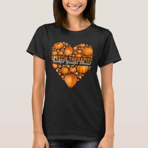 Camiseta Terapia del discurso del corazón de calabaza Agrad