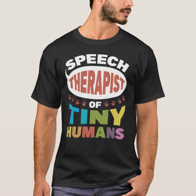 Camiseta Terapia Del Habla De Humanos Pequeños (Anverso)