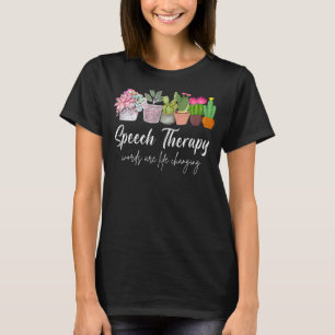 Camiseta Terapia del habla Lenguaje de voz SLP Patología Cu
