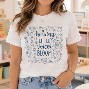 Camiseta Terapia del habla para que florezcan las pequeñas