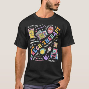 Camiseta Terapia del Habla Retro Groovy Patólogo del Lengua