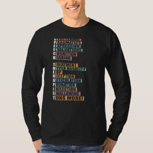 Camiseta Terapia del lenguaje del habla Patólogo Terapia SL