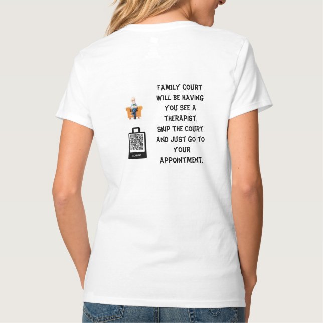 Camiseta Terapia del Tribunal de Familia (Reverso)