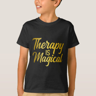 Camiseta Terapia es terapia mágica de sensibilización sobre