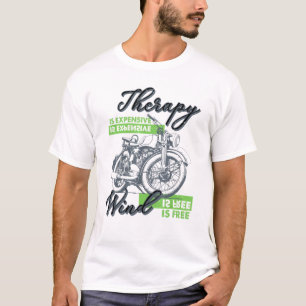 Camiseta Terapia Es Viento Costoso Es Bi Clásico De Biker G