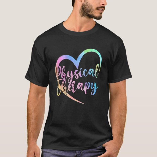 Camiseta Terapia física Amor cardíaco Terapia física PT (Anverso)