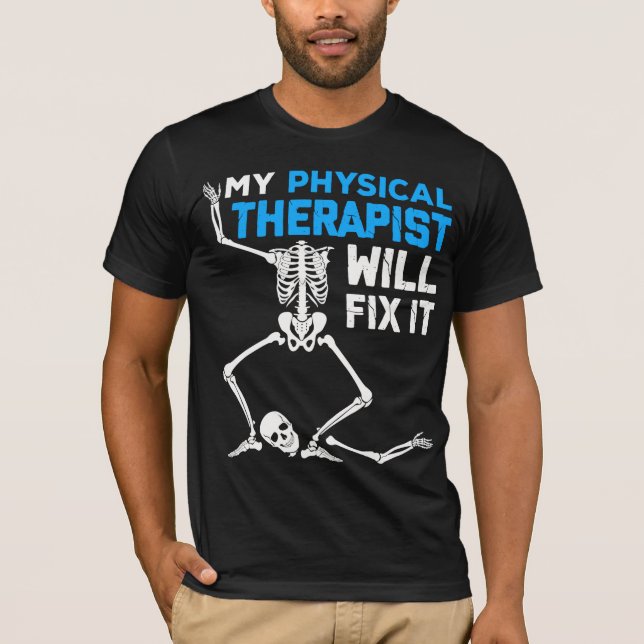 Camiseta Terapia física arregla cirugías divertidas (Anverso)