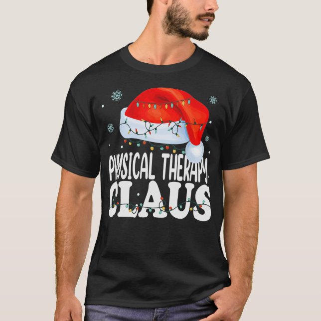 Camiseta Terapia física Claus Navidades Funny Matching Co (Anverso)