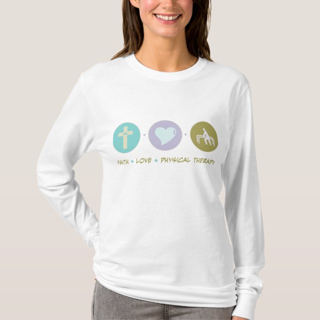Camiseta Terapia física del amor de la fe (Anverso)