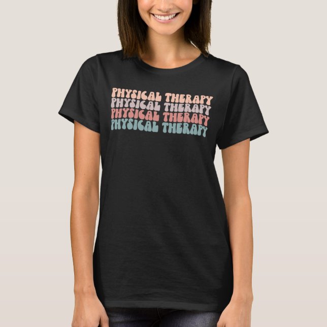 Camiseta Terapia Física Escuadrón Groovy Terapia Física (Anverso)