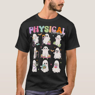 Camiseta Terapia Física Halloween Boo Fantasma Temporada Es