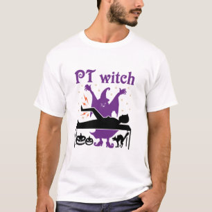 Camiseta Terapia física Halloween PT Bruja
