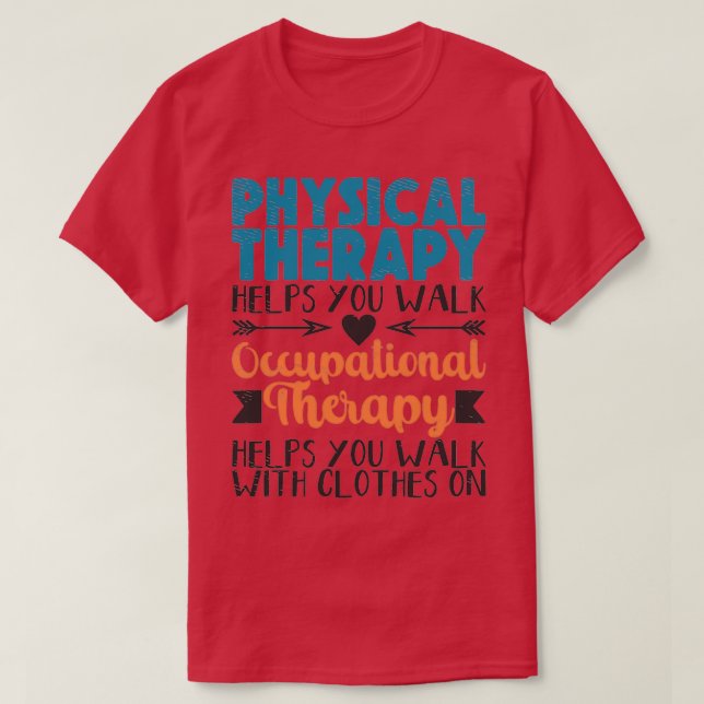Camiseta Terapia física ocupacional (Diseño del anverso)