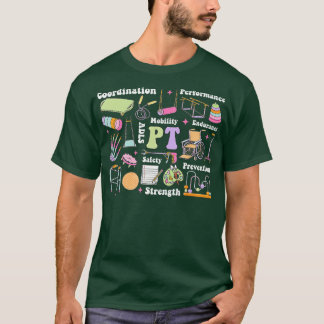 Camiseta Terapia física PT Asistentes médicos pediátricos