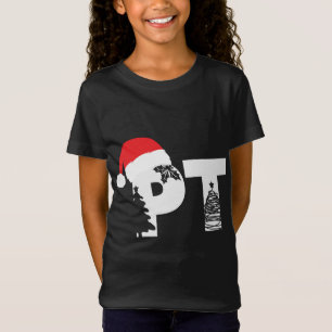 Camiseta Terapia física PT Santa hat Navidades Físicos
