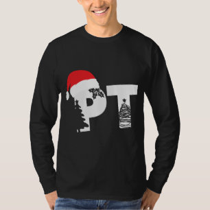 Camiseta Terapia física PT Santa hat Navidades Físicos