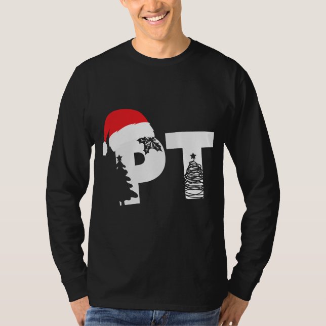Camiseta Terapia física PT Santa hat Navidades Físicos (Anverso)