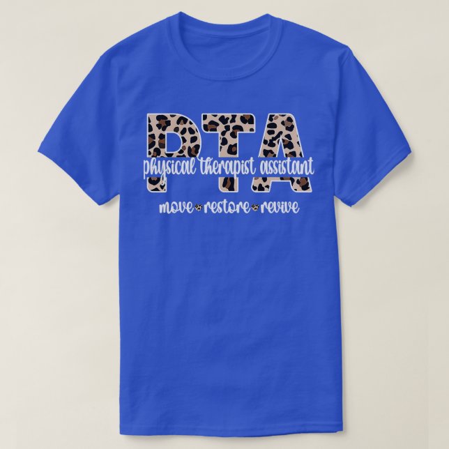 Camiseta Terapia Física PTA Auxiliar Terapia Física (Diseño del anverso)