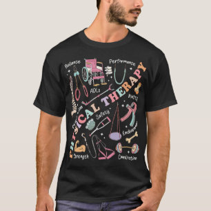 Camiseta Terapia Física Retro Groovy PT Ejercicio DPT