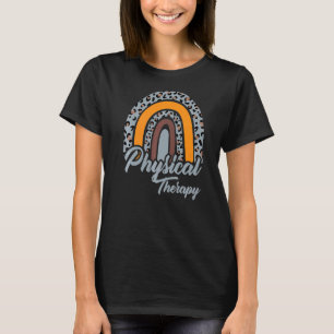Camiseta Terapia fisioterapeuta con arcoiris PT PTA