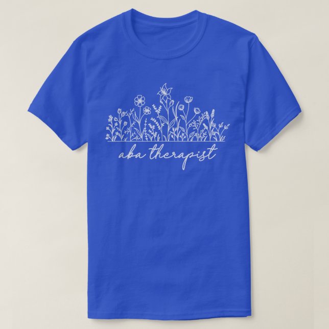 Camiseta Terapia Floral ABA (Diseño del anverso)