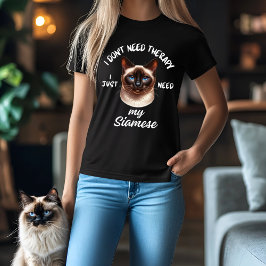Camiseta Terapia gata siamesa