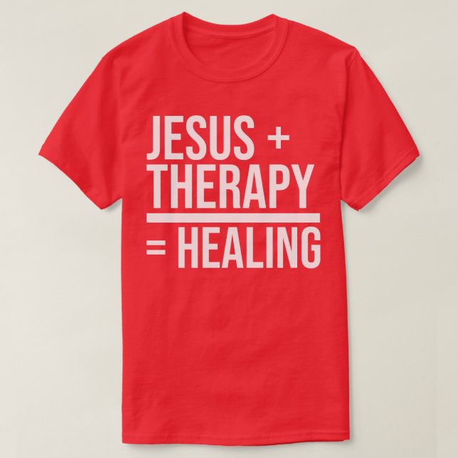 Camiseta Terapia Jesús Sanar Salud Mental Fait Cristiano (Diseño del anverso)
