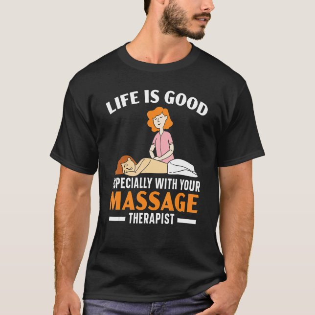 Camiseta Terapia Masajista Terapia Muscular Relajación Spa  (Anverso)