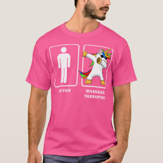 Camiseta Terapia Masajista Vs Médico Dabbing Unicorn M