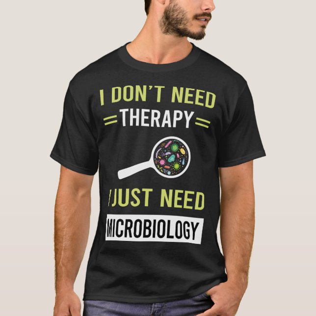 Camiseta Terapia Microbiología Microbiólogo (Anverso)