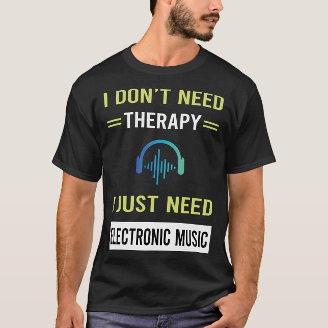 Camiseta Terapia Música Electrónica (Anverso)
