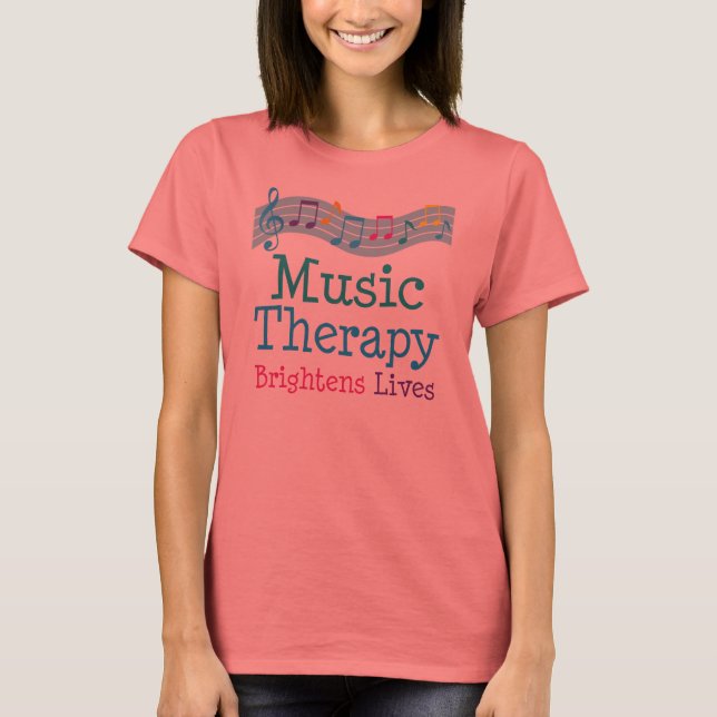 Camiseta Terapia musical mejora vidas (Anverso)