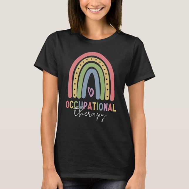 Camiseta Terapia ocupacional al arcoiris terapista (Anverso)