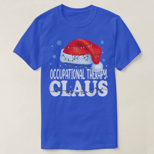 Camiseta Terapia Ocupacional Claus Navidades Costos Coincid (Diseño del anverso)