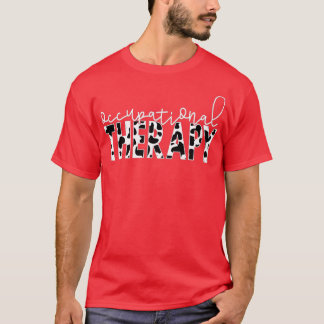Camiseta Terapia ocupacional de impresión de vacas OT, OTA 