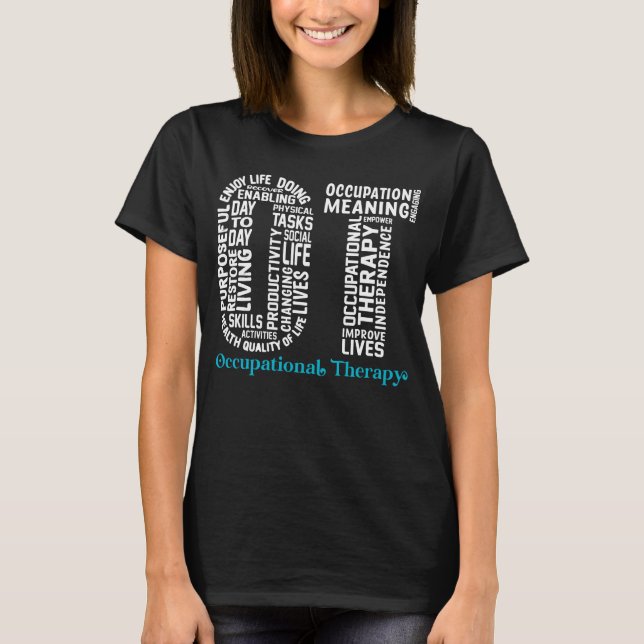 Camiseta Terapia Ocupacional de OT Mes Divertido Ocupaciona (Anverso)