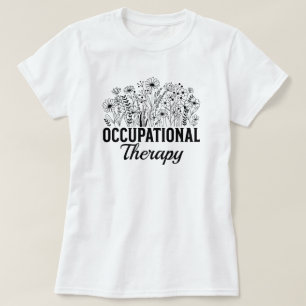 Camiseta Terapia Ocupacional Floral Terapeuta Ocupacional T