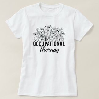 Camiseta Terapia Ocupacional Floral Terapeuta Ocupacional T