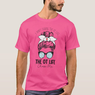 Camiseta Terapia Ocupacional Messy Bun Pediatría Vida Útil
