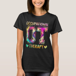 Camiseta Terapia Ocupacional Retro Vintage OT Life Tie Dy